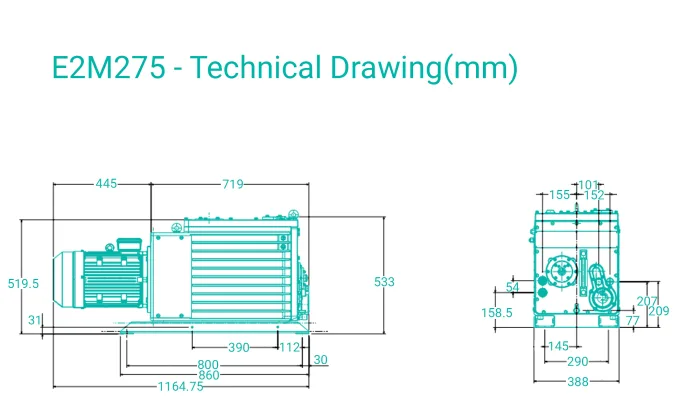 Edwards E2M275 Oil Lubricated Rotary Vane Vacuum Pump – Ehrler und Beck