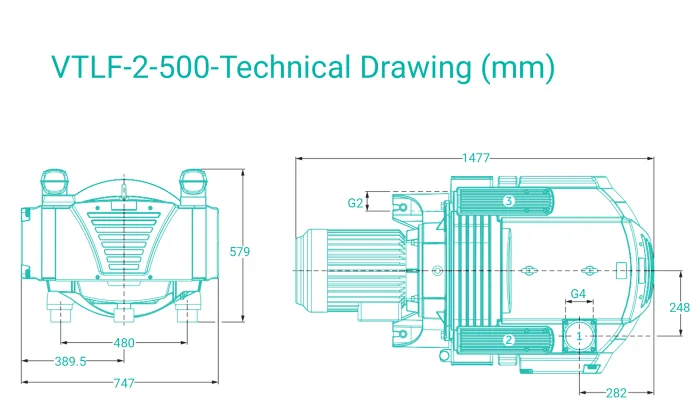 Becker VTLF 2.500 Rotary Vane Vacuum Pump – Ehrler und Beck